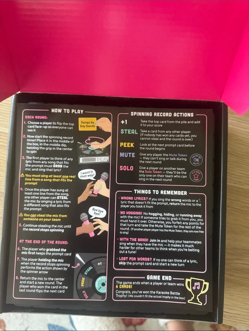 Karaoke Battle Game - Black & Pink